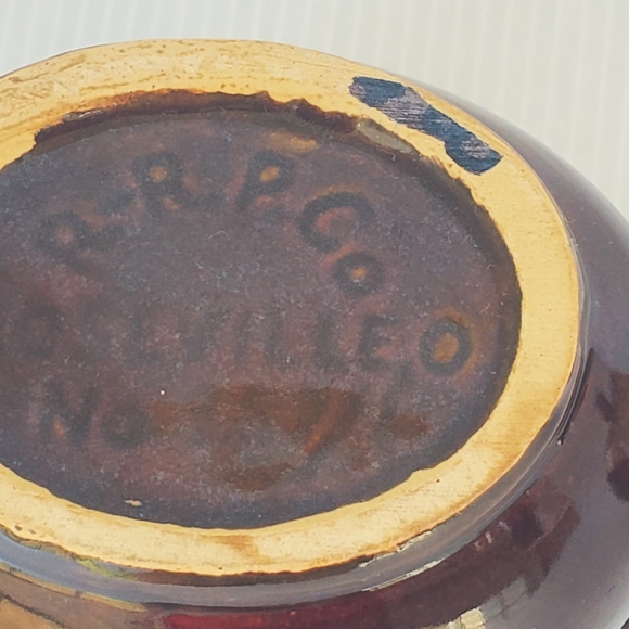 Vtg Roseville Robinson Ransbottom Pottery RRP Brown Drip Glaze Crock Set Pitcher - Picture 6 of 12